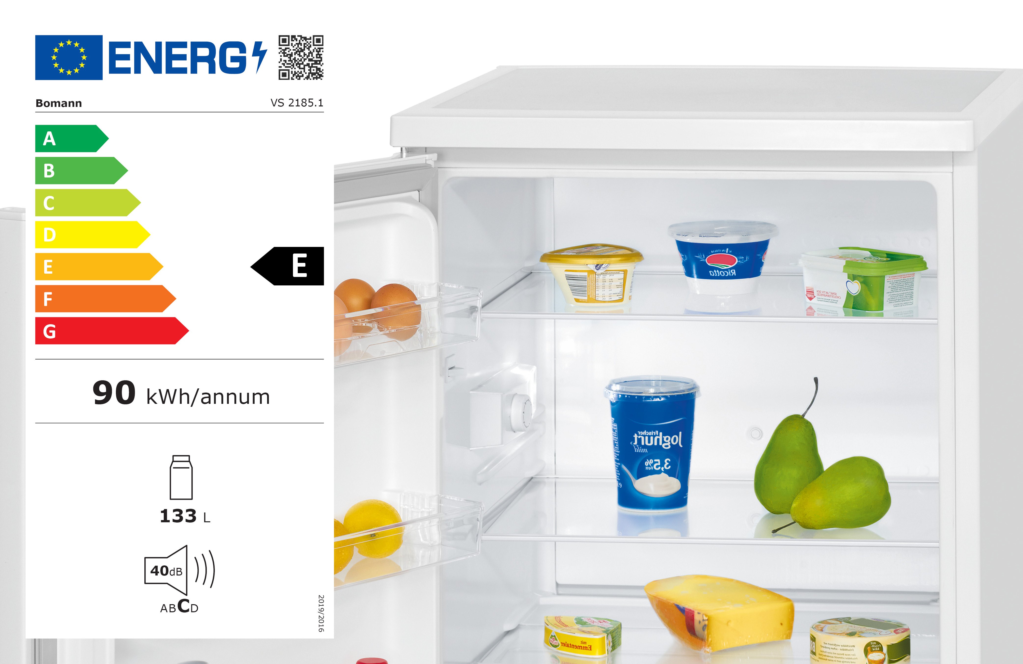 Réfrigérateur Bomann VS 2185.1 - Compact 133L pour Petits Espaces
